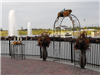 Arch and fountains